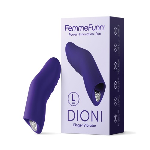 Vibrador para Dedo Dioni - Morado Oscuro Grande