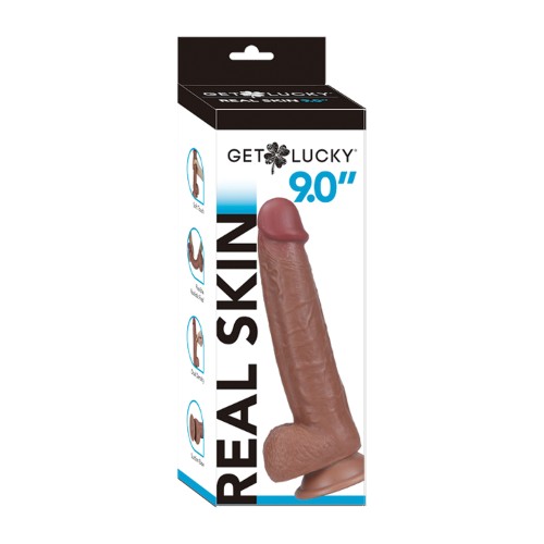 Get Lucky 9.0" Real Skin - Light Brown