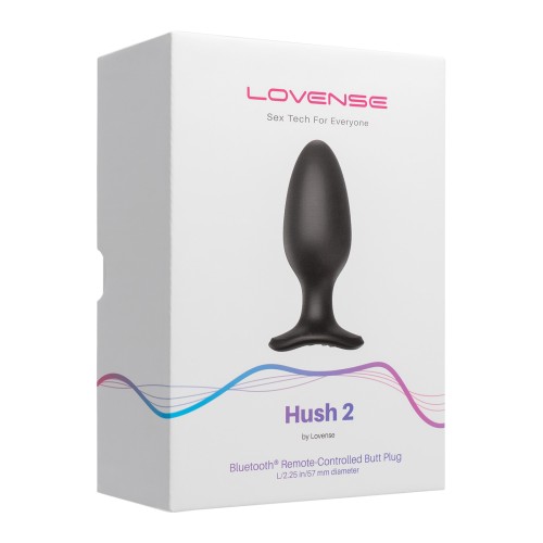 Lovense Hush 2 Vibrating Butt Plug - Black