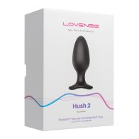 Lovense Hush 2 Vibrating Butt Plug - Black