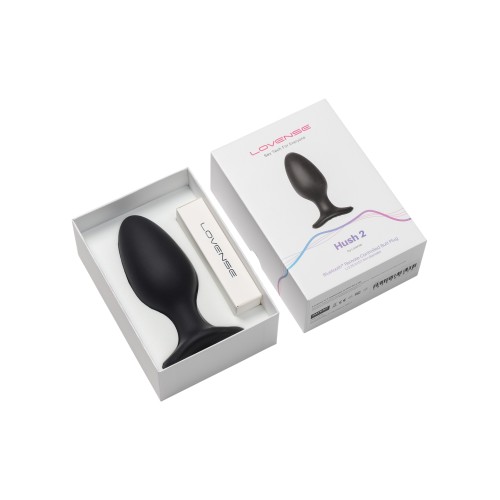 Lovense Hush 2 Vibrating Butt Plug - Black