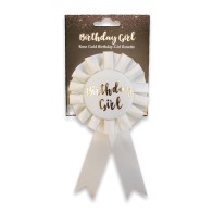 Birthday Girl Badge - Rose Gold