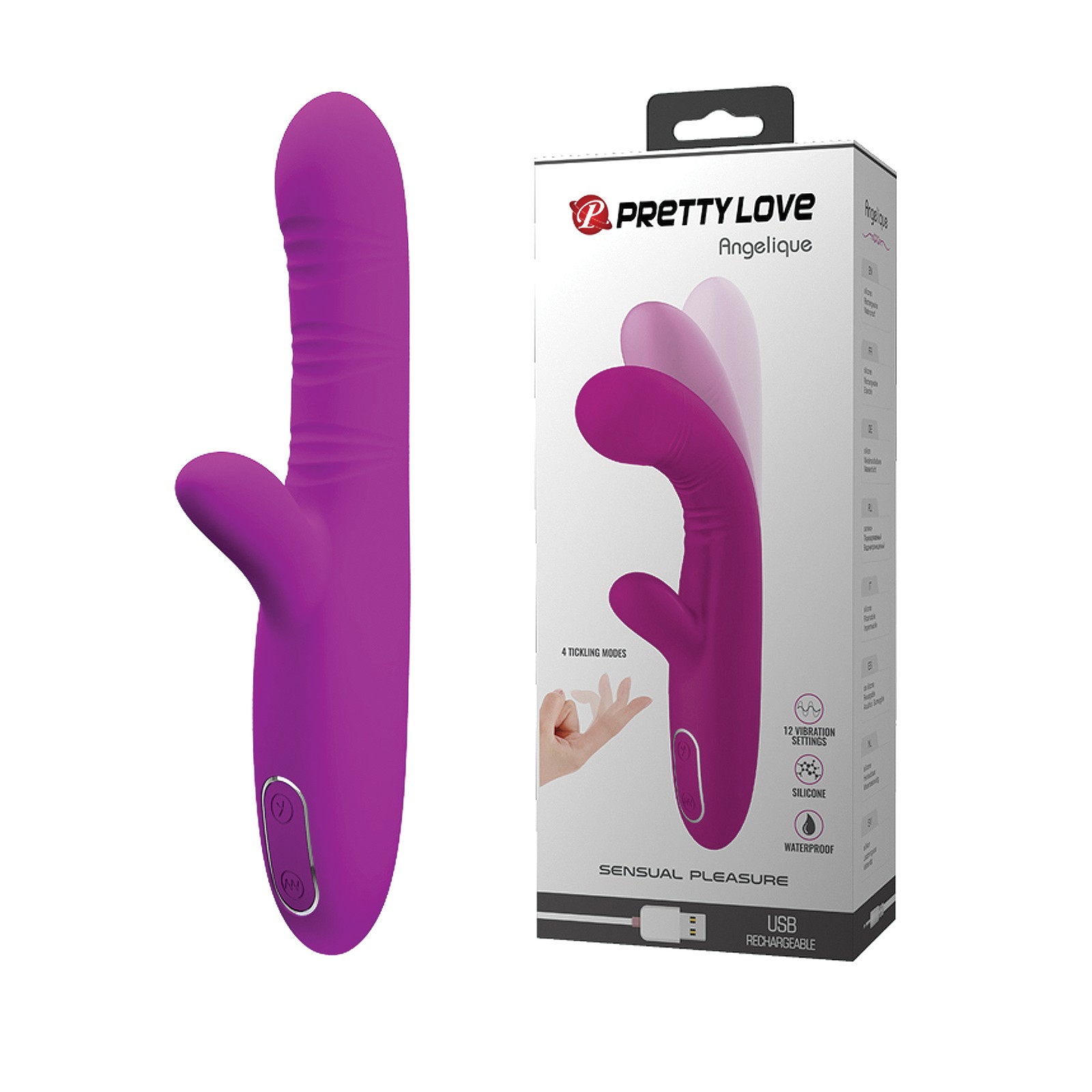 Pretty Love Angelique Rabbit G-spot Vibe Fuchsia