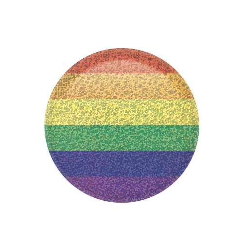 Rainbow Button - 2 inches