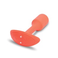 b-Vibe Vibrating Snug Plug Small Orange