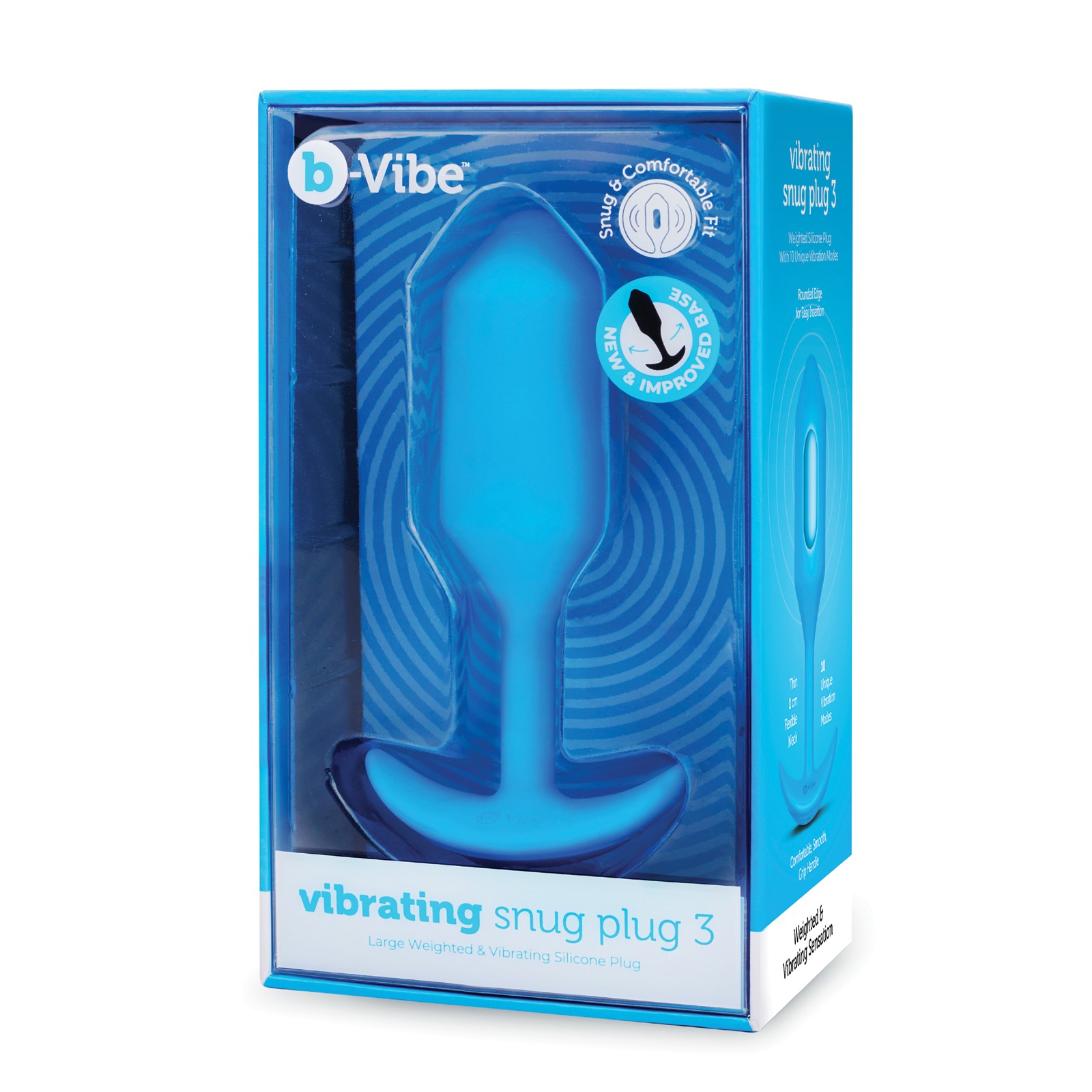 b-Vibe Plug Ajustado Vibrante Grande - Placer Definitivo