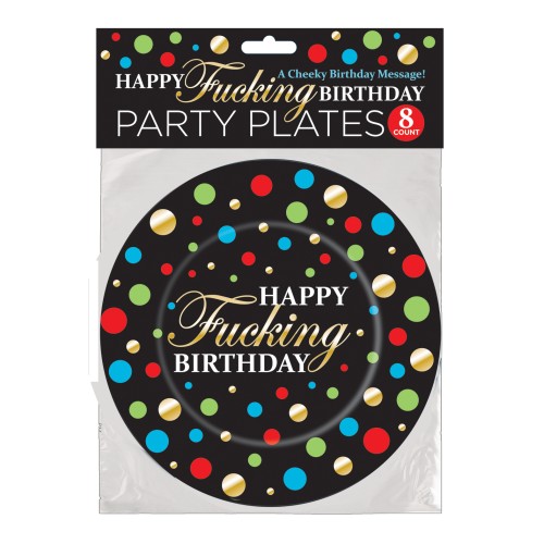 Happy Birthday Plates Pack of 8