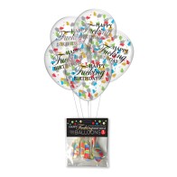 Happy Fucking Birthday Confetti Balloons - Unique Party Decor