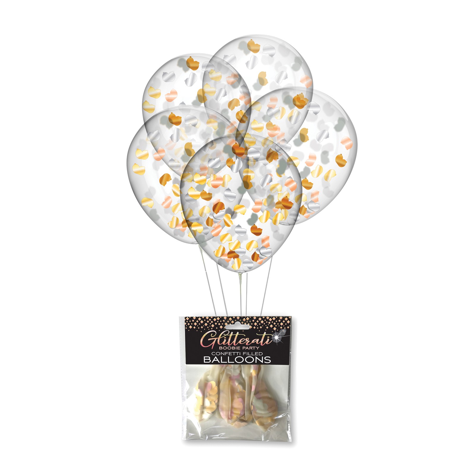 Glitterati Boobie Party Confetti Balloons for Fun Celebrations