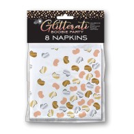 Servilletas Glitterati Boobie Paquete de 8