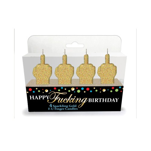 Happy Fucking Birthday FU Candle Set