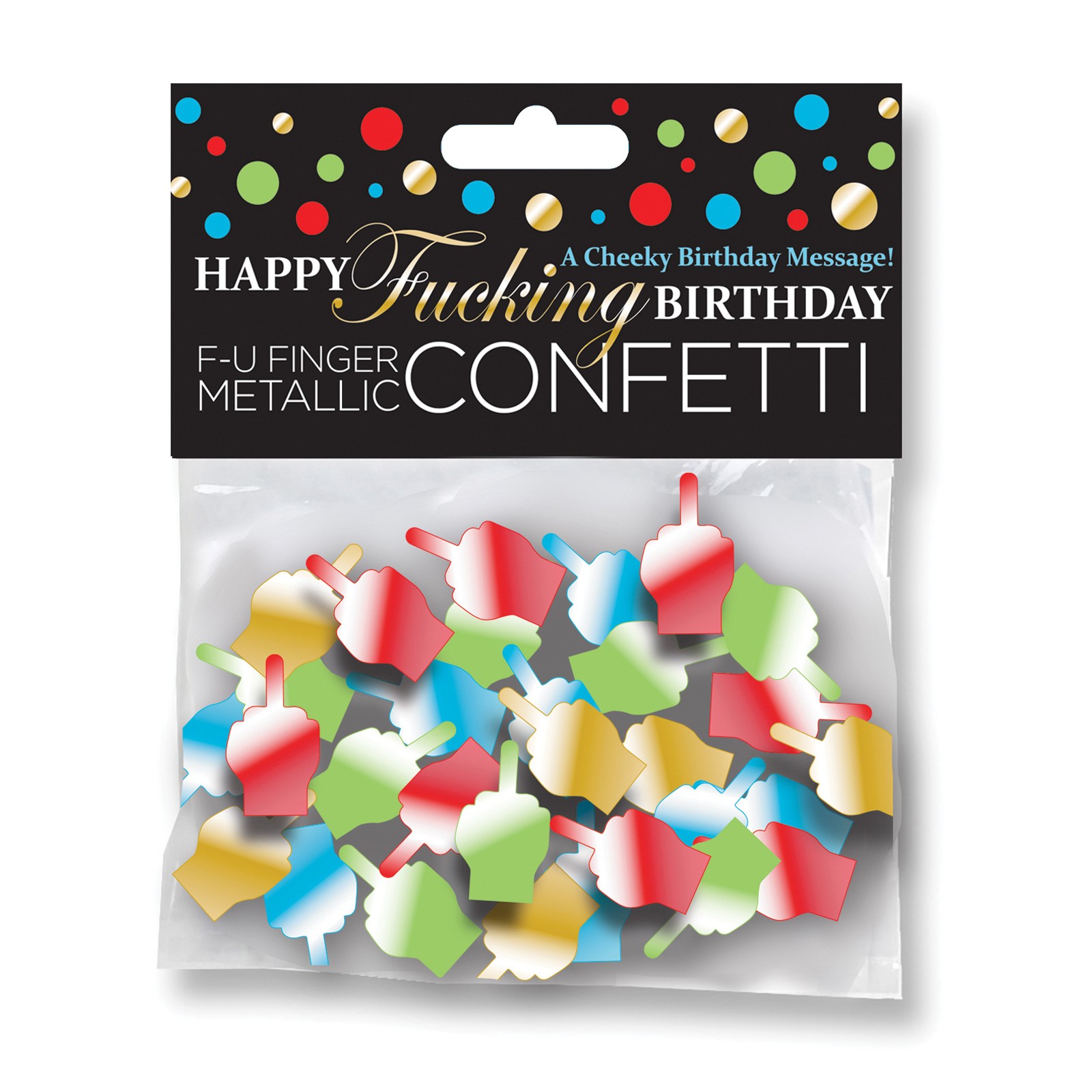 Happy Fucking Birthday FU Finger Confetti - Party Fun