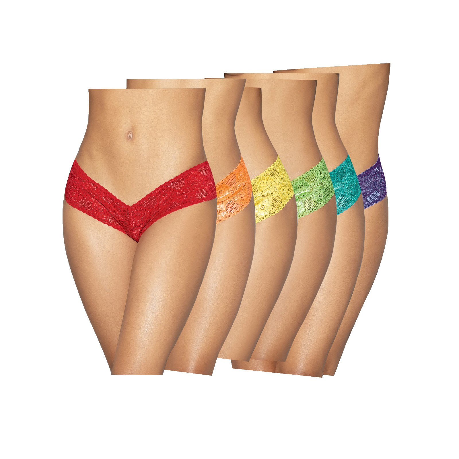 Neon Pride Panty Pack - 6 Pieces