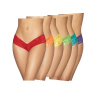 Paquete de Panties Neón de Orgullo - 6 Piezas