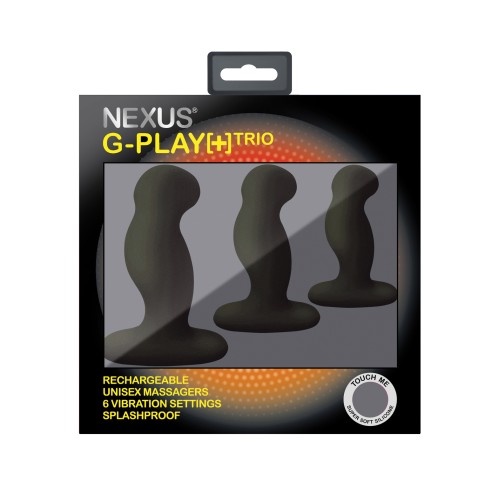 Nexus G Play Trio Rechargeable Massagers in Black