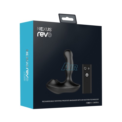 Nexus Revo Air Rotating Prostate Massager Suction Black