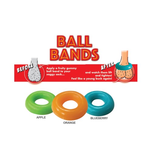 Gummy Ball Bands 3 Pack Assorted