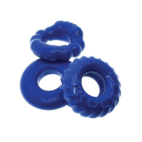 Oxballs Bonemaker 3 Pack Cockring Kit Blue