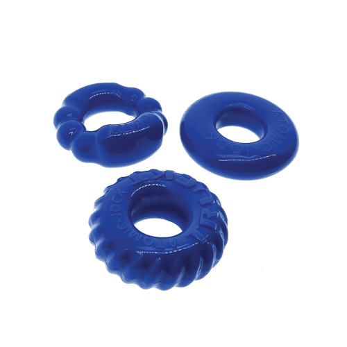 Kit de 3 Anillos de Cock Oxballs Bonemaker Azul