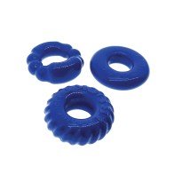 Kit de 3 Anillos de Cock Oxballs Bonemaker Azul