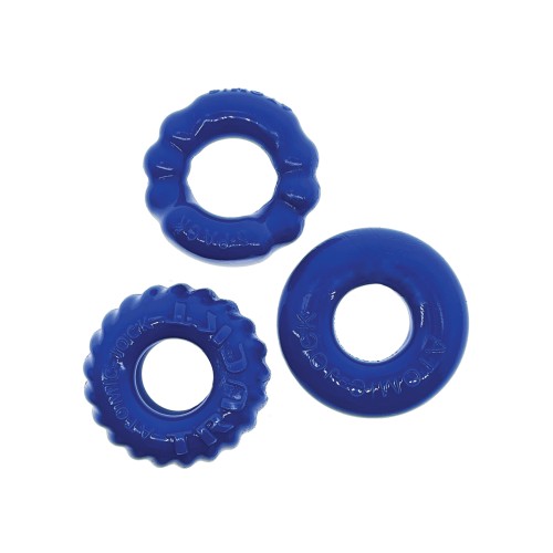 Kit de 3 Anillos de Cock Oxballs Bonemaker Azul