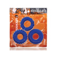 Kit de 3 Anillos de Cock Oxballs Bonemaker Azul