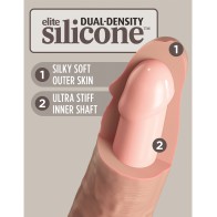 King Cock Elite 6" Silicone Dildo Light