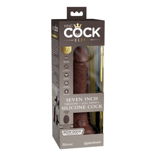 Pene Vibrante de Densidad Dual King Cock Elite con Control Remoto