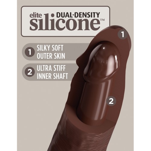 King Cock Elite Dual Density Silicone Cock for Realistic Pleasure