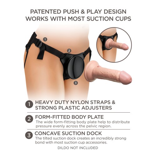 King Cock Elite Beginner's Strap-On Harness for All Sizes