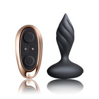 Rocks Off Petite Sensations Desire Plug with Remote in Black