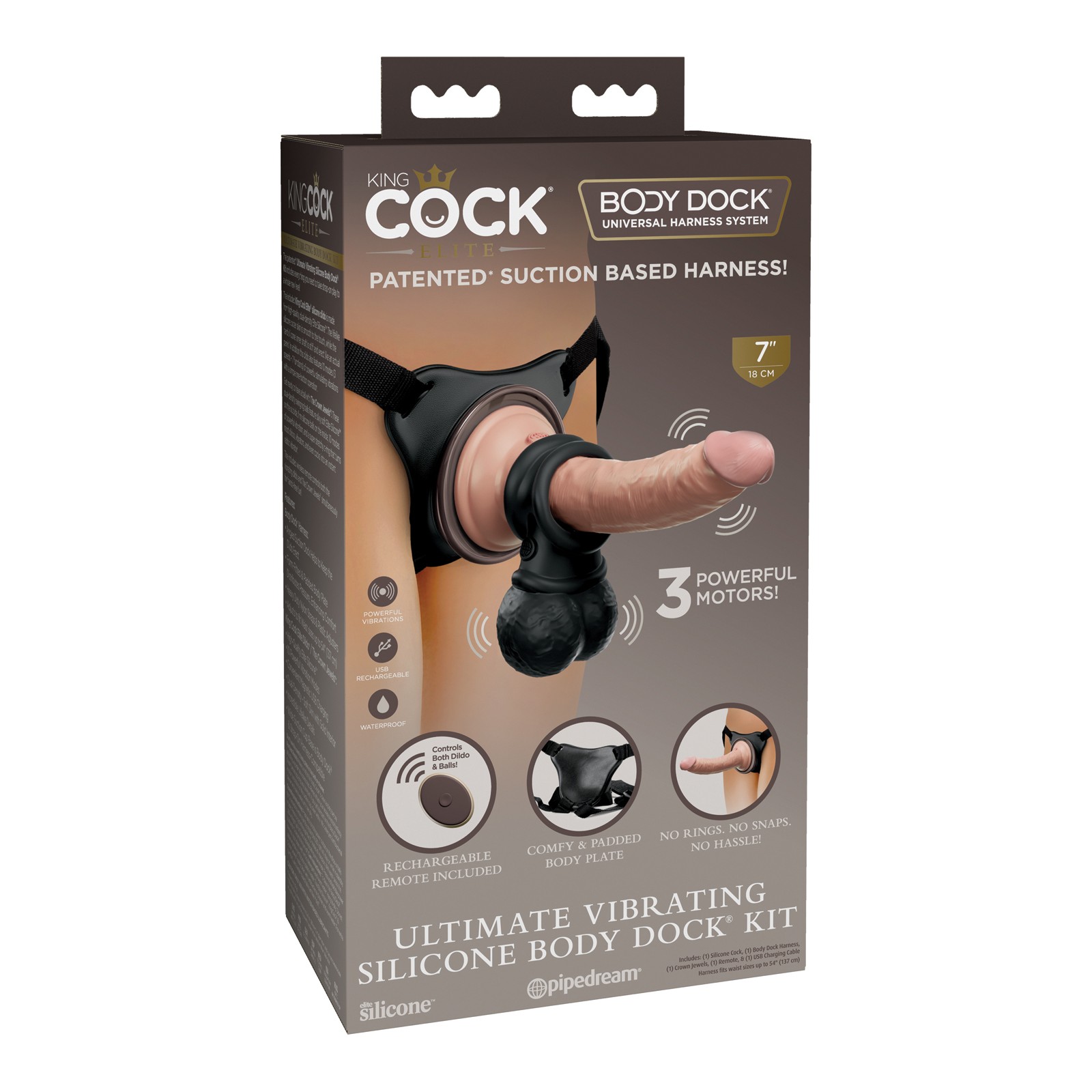 King Cock Elite Ultimate Vibrating Body Dock