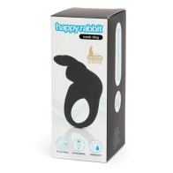 Anillo para el Pene Recargable Happy Rabbit Negro