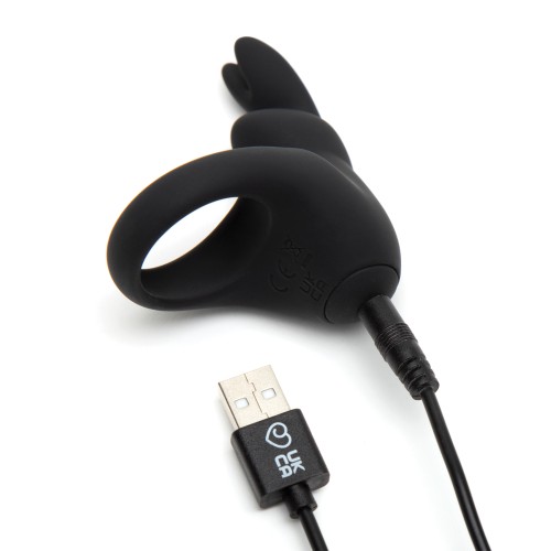 Happy Rabbit Rechargeable Cock Ring Black