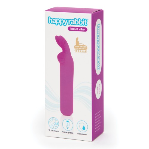 Happy Rabbit Vibrador Bullet Recargable Morado