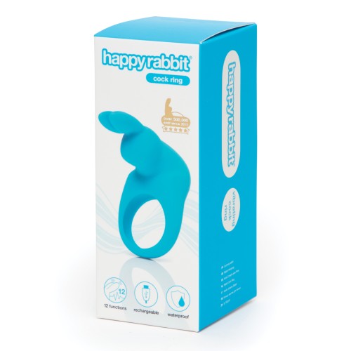 Anillo Vibrador Recargable Happy Rabbit - Azul