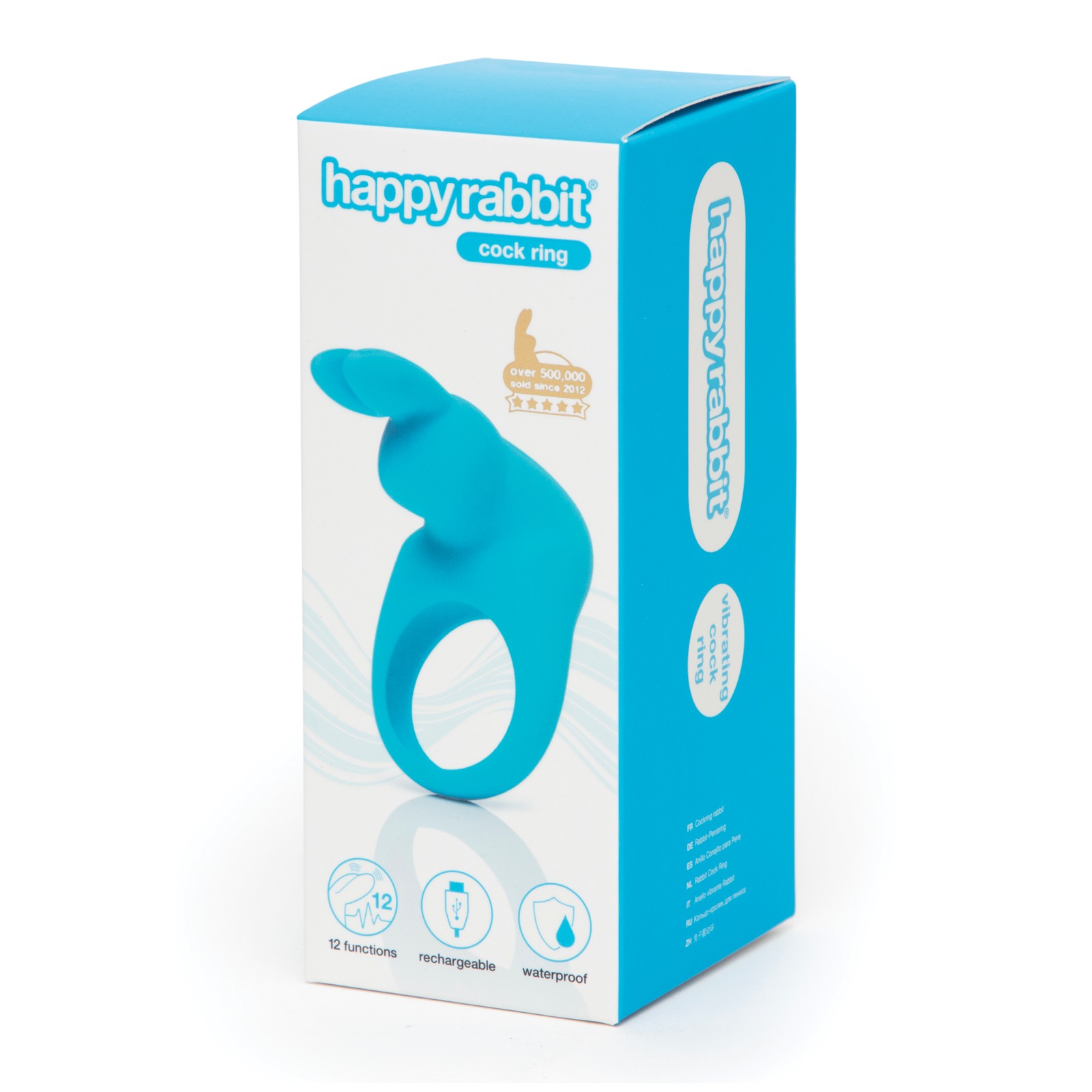 Anillo Vibrador Recargable Happy Rabbit - Azul