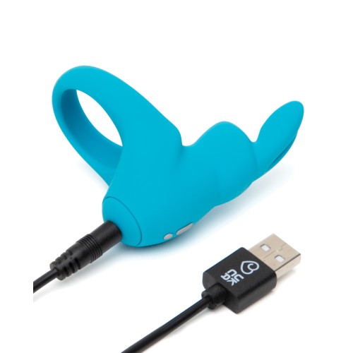 Anillo Vibrador Recargable Happy Rabbit - Azul