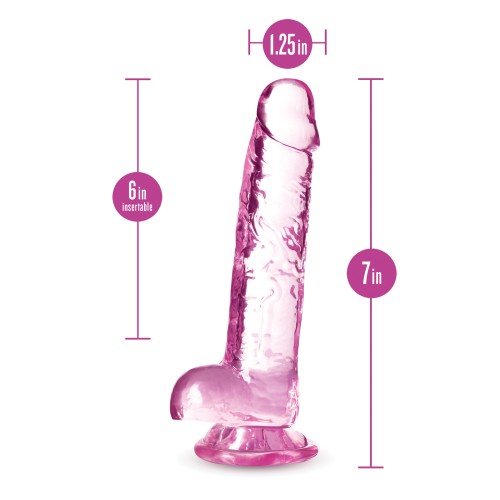 Blush Naturally Yours 7 Pulgadas Dildo Crystalline Rosa