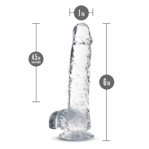 Dildo Crystalline Naturally Yours de 6" de Blush