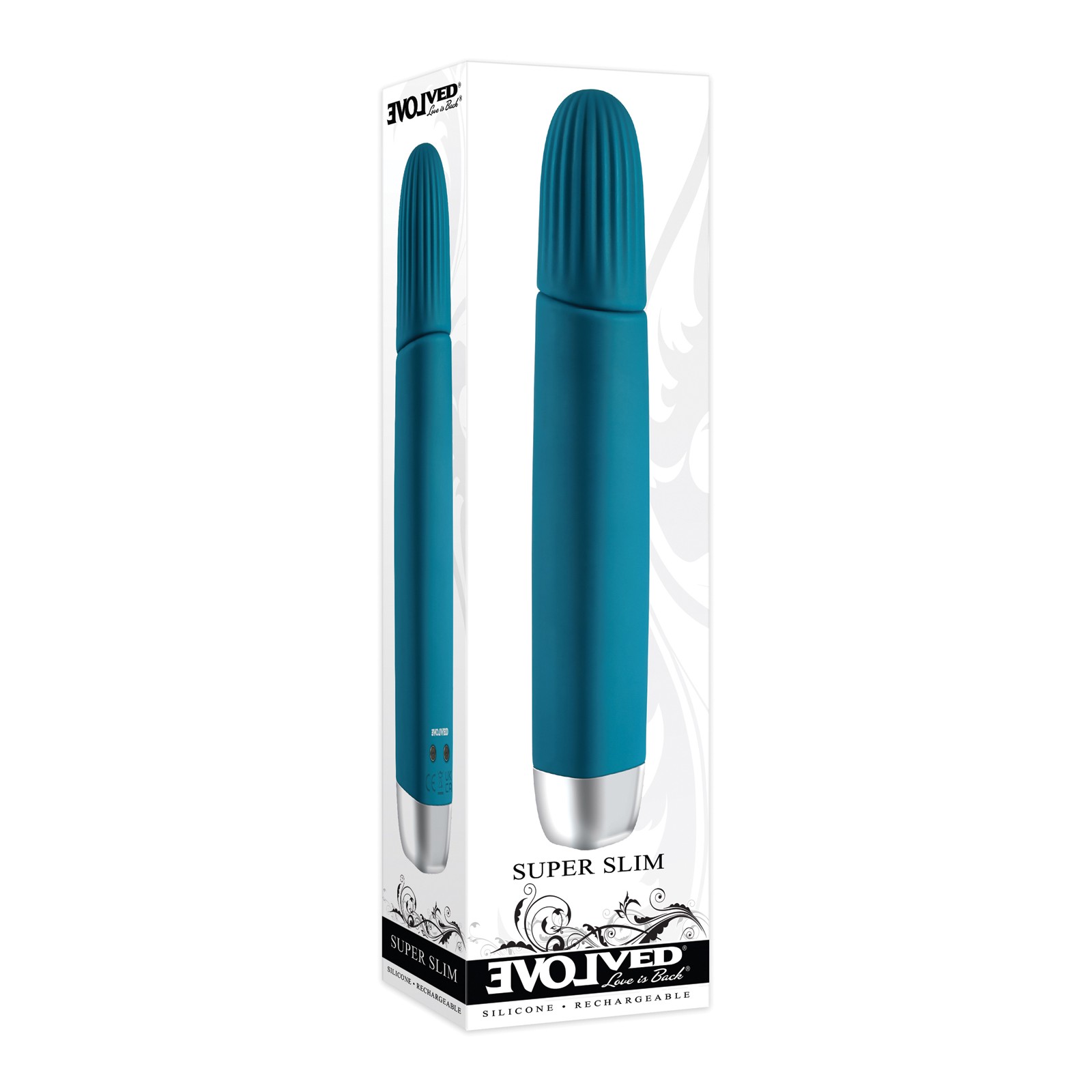 Vibrador Super Slim Evolved Teal - 12 Velocidades