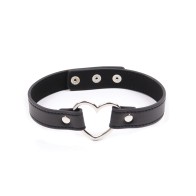 Collar Conector Corazón Plesur PVC Negro