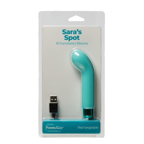 Bullet Recargable G-Spot Verde Teal - Sara's Spot