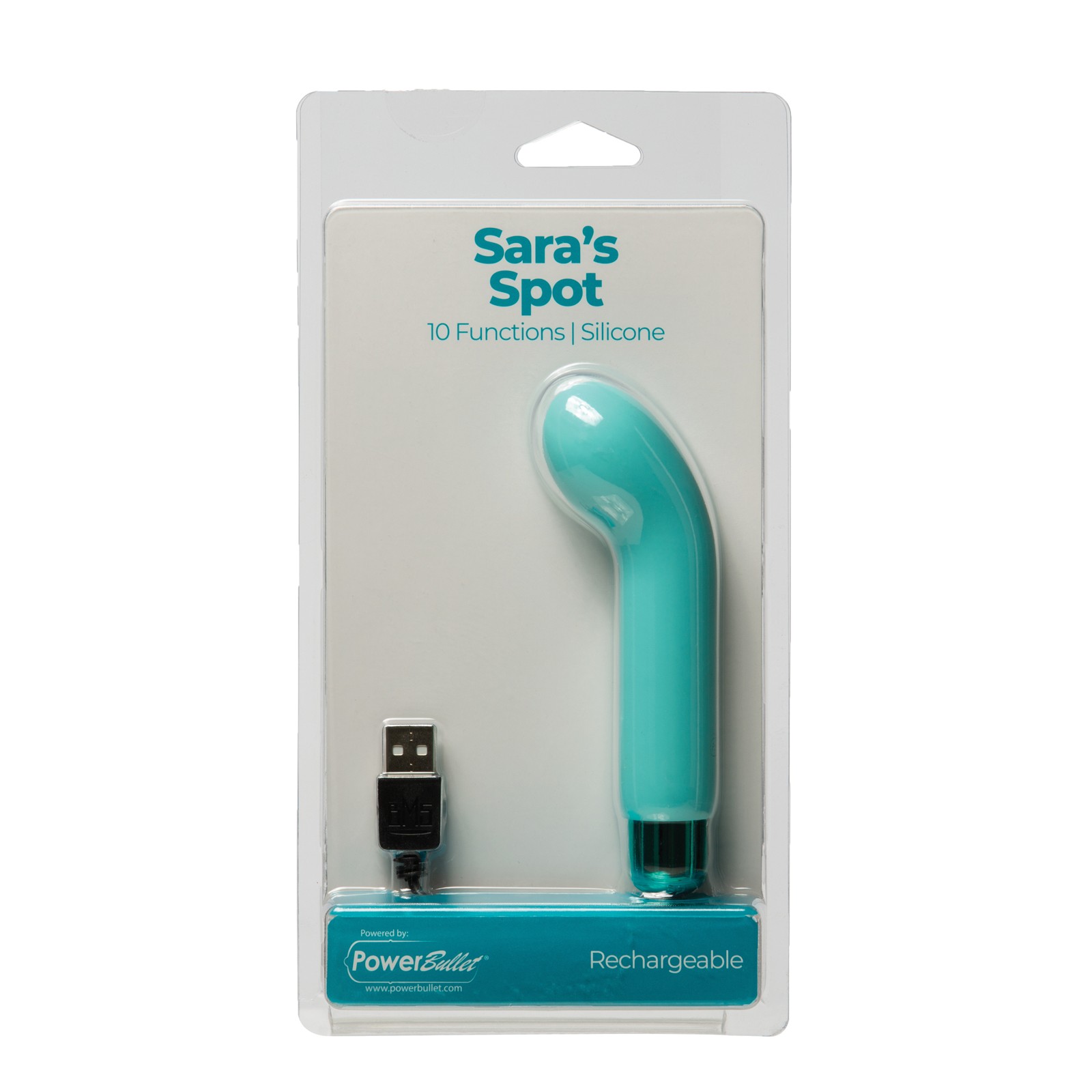 Rechargeable G-Spot Bullet Teal - Sara's Spot