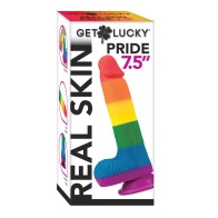 Get Lucky 7.5 Inch Real Skin Series Pride Rainbow