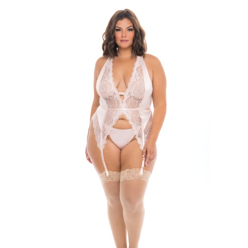 Merrywidow de Taza Suave Noah con Tirantes y G-String - Peach Whip 1X/2X