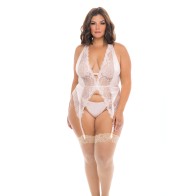 Merrywidow de Taza Suave Noah con Tirantes y G-String - Peach Whip 1X/2X