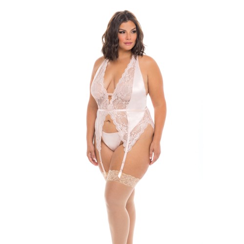 Merrywidow de Taza Suave Noah con Tirantes y G-String - Peach Whip 1X/2X