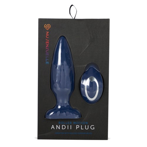 Nu Sensuelle Andii Vertical Roller Motion Butt Plug Navy