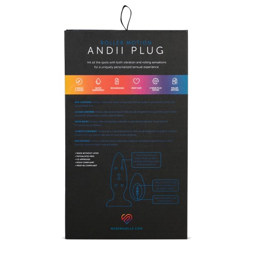 Nu Sensuelle Andii Plug Anal de Movimiento Vertical Marino